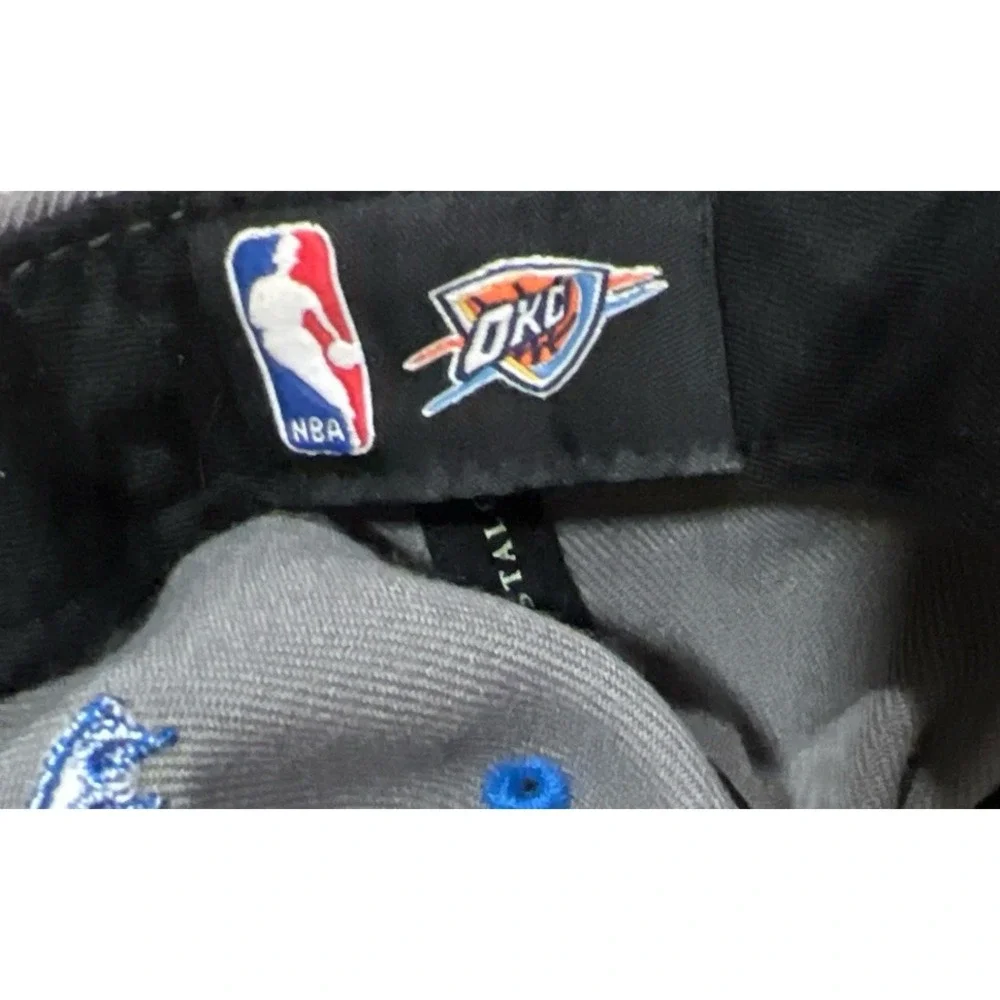 Mitchell & Ness Oklahoma City Thunder OKC Snapback Blue Gray NBA‎ Basketball Hat